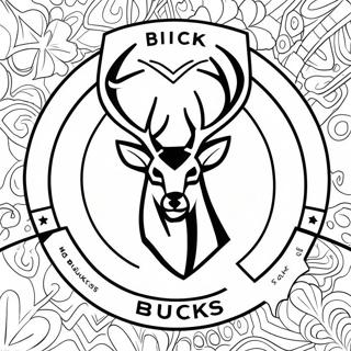Kleurplaat Van Het Milwaukee Bucks Logo 93120-32606