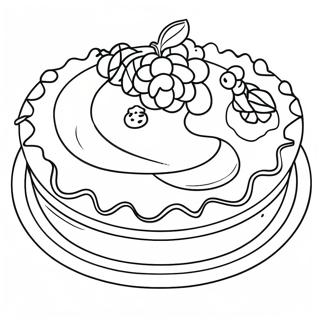 Heerlijke Fruit Taart Kleurplaat 93250-32706