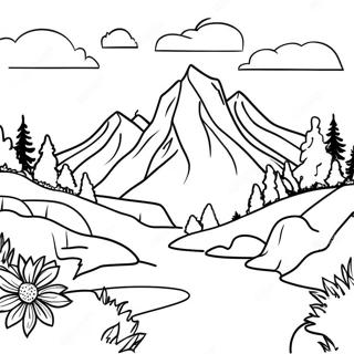 Majestueuze Berglandschappen Land Kleurplaat 93457-32872