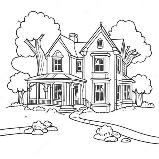 Charmante Landhuizen Kleurplaat 93458-32873