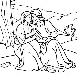 Meedogende Goede Samaritaan Kleurplaat 93482 32888