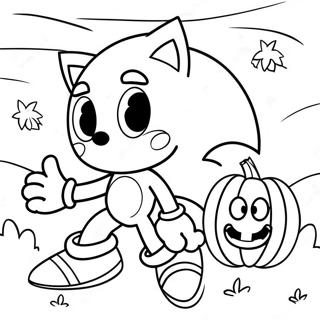 Sonic Halloween Kleurplaat 93533-32924