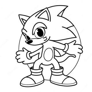 Sonic In Een Spookachtig Kostuum Kleurplaat 93534-32925