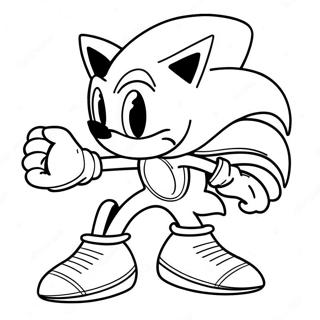 Sonic In Een Spookachtig Kostuum Kleurplaat 93534-32926