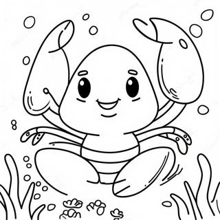 Blije Lobster Onderwater Kleurplaat 93922-33235