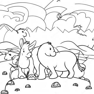 Kleurrijke Migratie Film Scene Kleurplaat 94332-33618