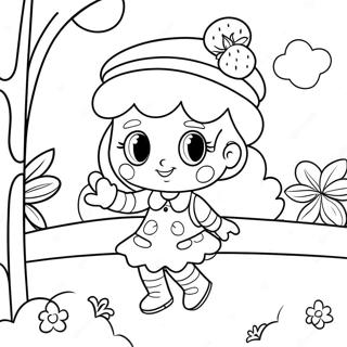 Klassieke Aardbeientaart In De Tuin Kleurplaat 94901-34185