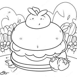 Klassieke Aardbeientaart In De Tuin Kleurplaat 94901-34186