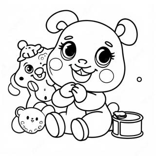 Blije Baby Alive Speelt Met Speelgoed Kleurplaat 95081 34325