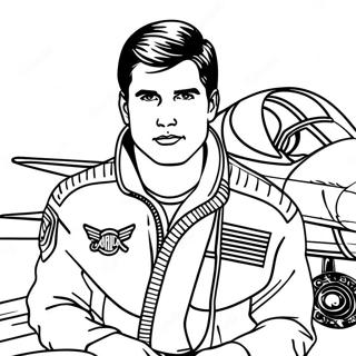 Top Gun Kleurplaat 95283-34480