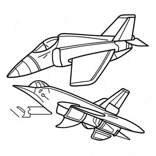 Fighter Jet Hondenvlucht Kleurplaat 95287-34493