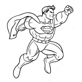 Onoverwinnelijke Superheld In Actie Kleurplaat 95513-34661