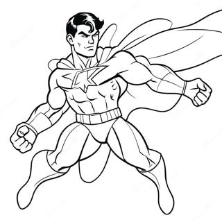 Onoverwinnelijke Superheld In Actie Kleurplaat 95513-34662