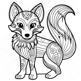 Kleurige Therian Vos Kleurplaat 95591-34765