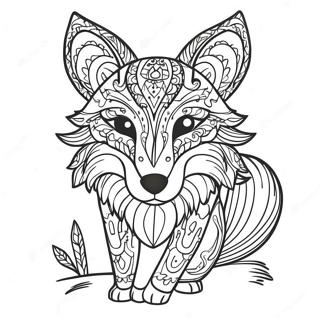 Kleurige Therian Vos Kleurplaat 95591-34768