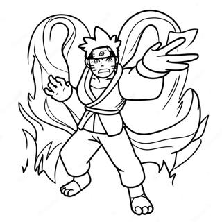 Naruto Transformeren In Negen Staarten Kleurplaat 95641-34807