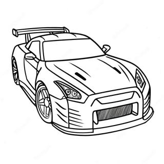Snelle Gtr Raceauto Kleurplaat 95691-34837