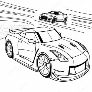Snelle Gtr Raceauto Kleurplaat 95691-34838