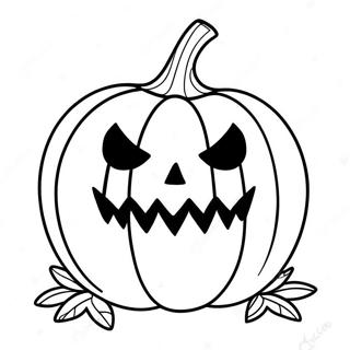 Griezelige Halloween Pompoen Kleurplaat 95768-34900