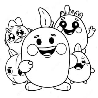 Grappige Oddbods Kleurplaat 95794-34917