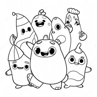 Grappige Oddbods Kleurplaat 95794-34918