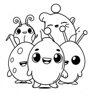 Grappige Oddbods Kleurplaat 95794-34919