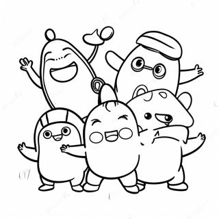 Avontuurlijke Oddbods Kleurplaat 95796-34925