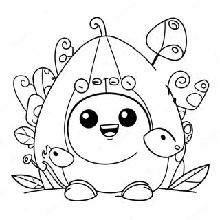 Blije Oddbods Kleurplaat 95797-34930