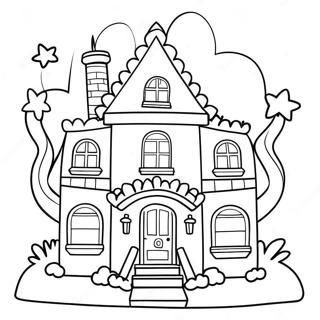 Dromerige Toca Boca Papieren Poppenhuis Kleurplaat 95821-34945