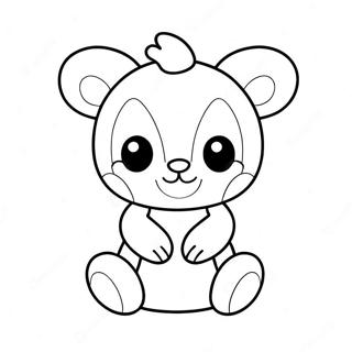 Schattige Knuffeldier Speelgoed Kleurplaat 95871-34982