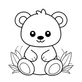 Schattige Knuffeldier Speelgoed Kleurplaat 95871-34984