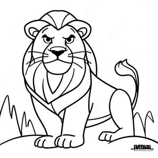 Mufasa Leeuwenkoning Kleurplaat 95894-34994