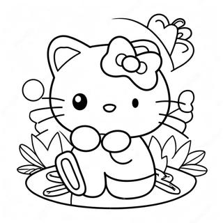 Hello Kitty Thanksgiving Kleurplaten