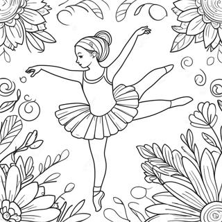 Realistische Ballerina Kleurplaten