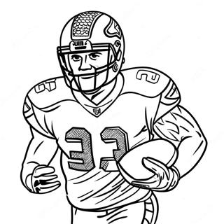 Seahawks Speler In Actie Kleurplaat 96491-35459