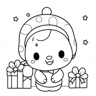 Sanrio Kerst Kleurplaat 96567-35514