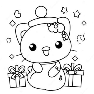 Sanrio Kerst Kleurplaat 96567-35516