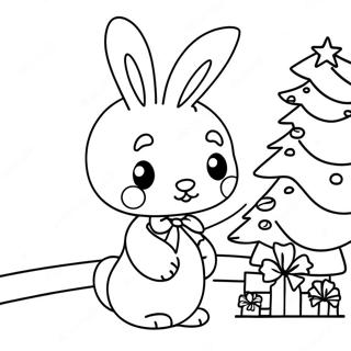 My Melody Versiert Een Kerstboom Kleurplaat 96569 35521