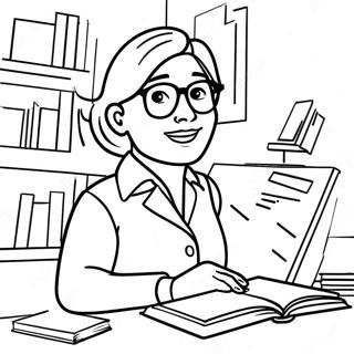 Dynamische Leraar Carriere Kleurplaat 96829 35730