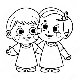 Blije Kinderen Die Kanker Steunen Kleurplaat 97007 36033