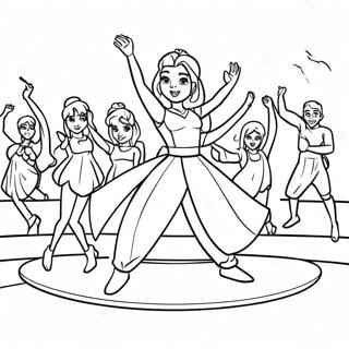 Ice Spice Optredend Op Het Podium Kleurplaat 97132-36124