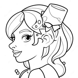 Ice Spice Met Kleurrijk Haar Kleurplaat 97133-36125