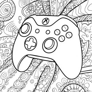 Kleurige Xbox Controller Kleurplaat 97211-36185