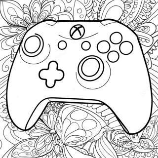 Kleurige Xbox Controller Kleurplaat 97211-36188