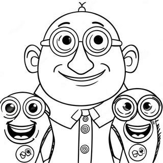 Gru Met Minions Kleurplaat 97262-36223