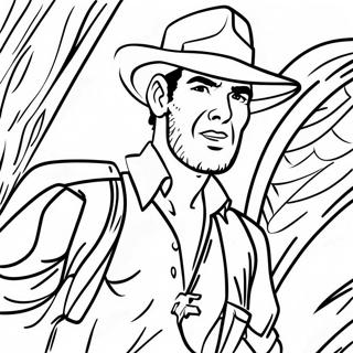 Avontuurlijke Indiana Jones In Actie Kleurplaat 97389-36324