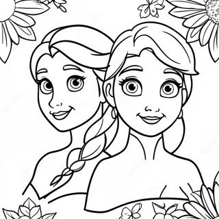 Kleurplaat Van De Frozen Zussen 97544 36444