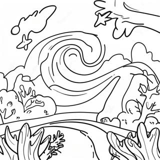 Sterrenachtige Nachtlucht Kleurplaat 97623 36511