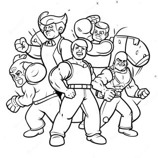 Brozone Personages In Actie Kleurplaat 97647 36523