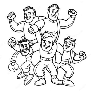 Brozone Personages In Actie Kleurplaat 97647 36524